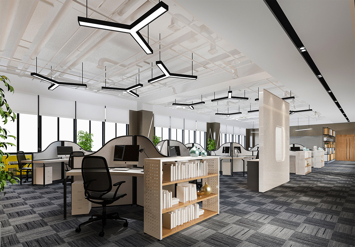 LED Hanging Light Fixtures for Commercial Facilities-Office Pendant Lights