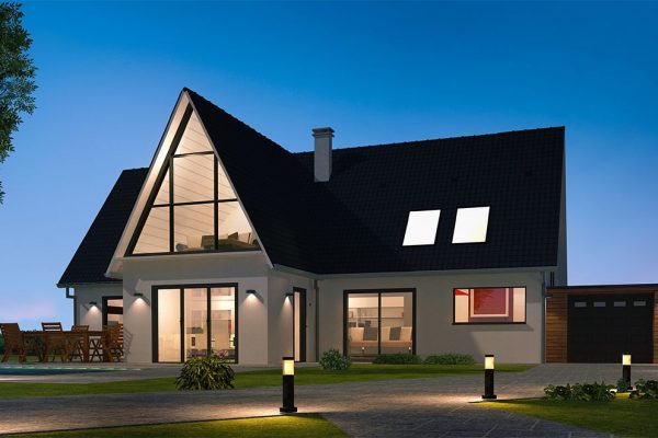 Smart Outdoor LED Lights for Building Exterior Illumination